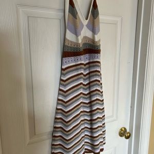 Knit halter dress